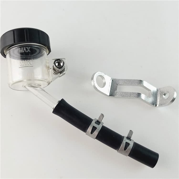 Modified master cylinder, Ferrando direct-push brake master cylinder bracket, oil reservoir cup, universal master cylinder
