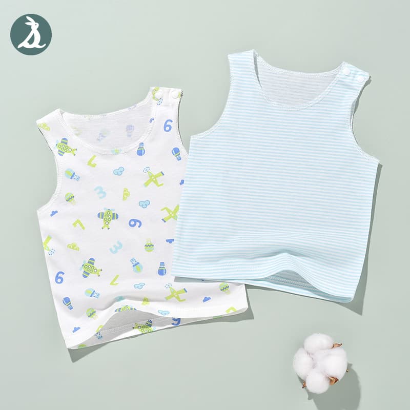 Newborn Vest Baby Cotton Clothes Summer Sleeveless Unisex Baby Boys Girls 0-3-6 Months Thin Inner Wear