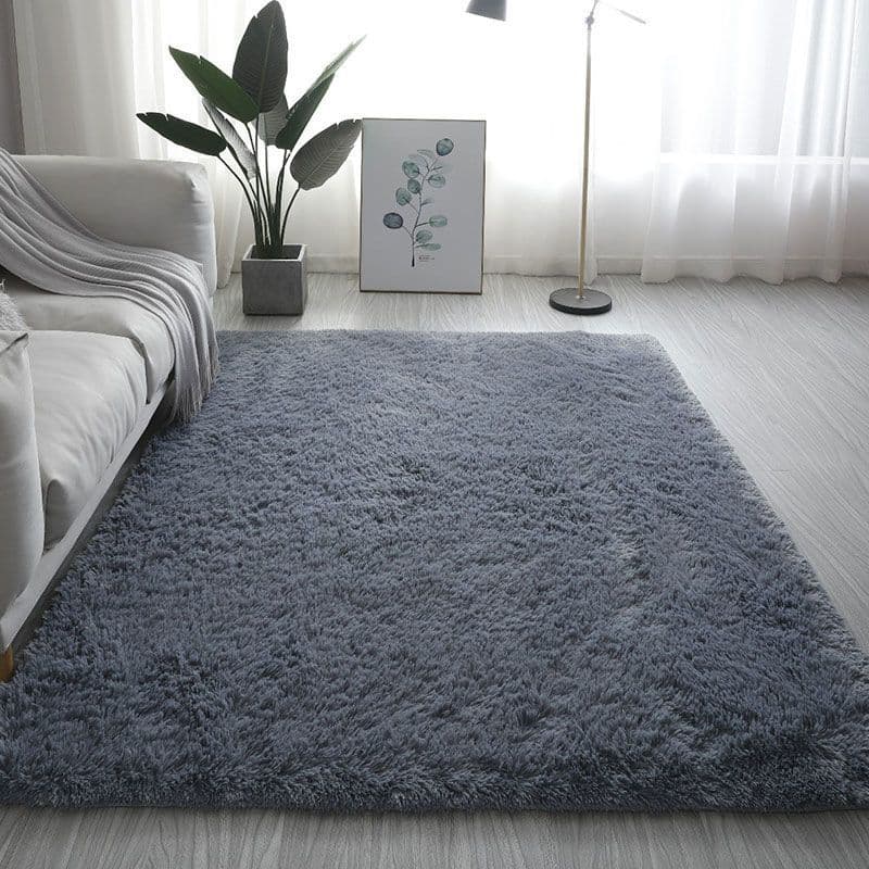 Extra soft and thick silk wool rug for living room, bedroom, bay window, casual, bedside, large-area floor mat