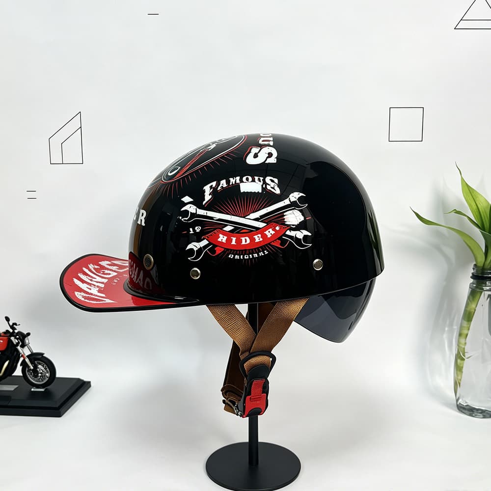 Cross-border trade motorcycle helmet retro cruiser half helmet for AliExpress Amazon electric bike wholesale drop shipping