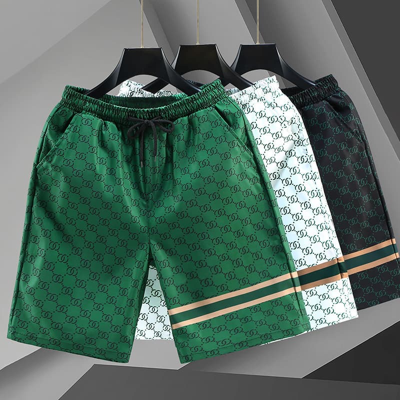 Men's five-point pants cross-border foreign trade summer beach pants men's casual running sports shorts men's five-point straight pants