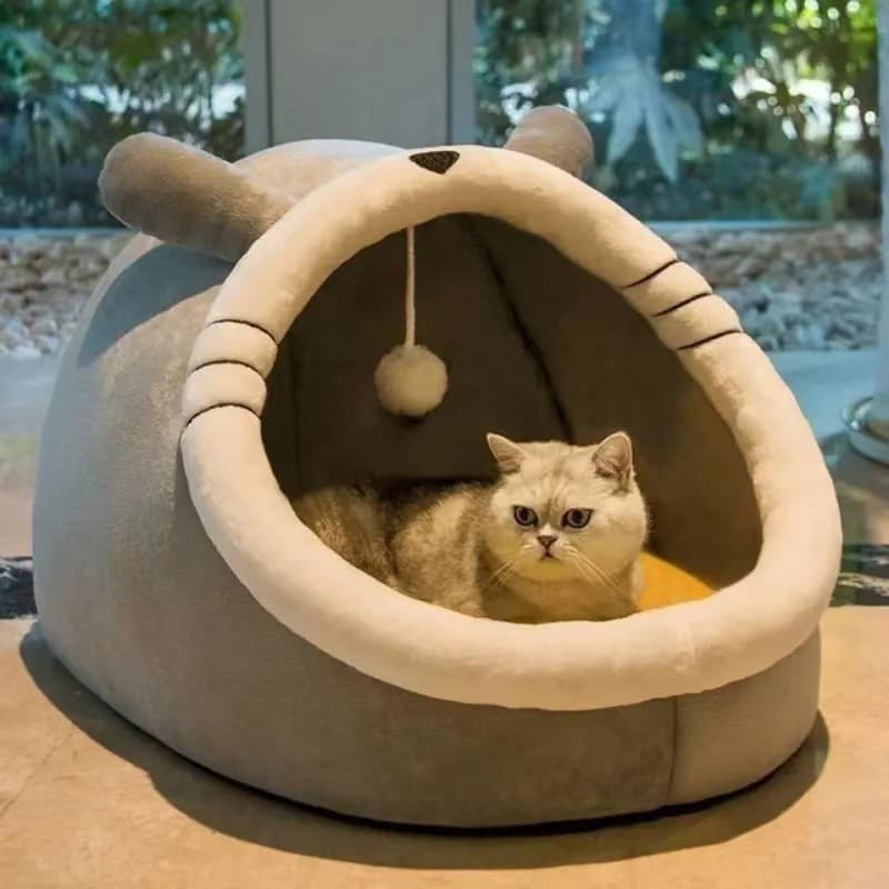 Warm Four Seasons Universal Closed Pet Bed Detachable Cat Nest Dog Nest Winter Pet Supplies