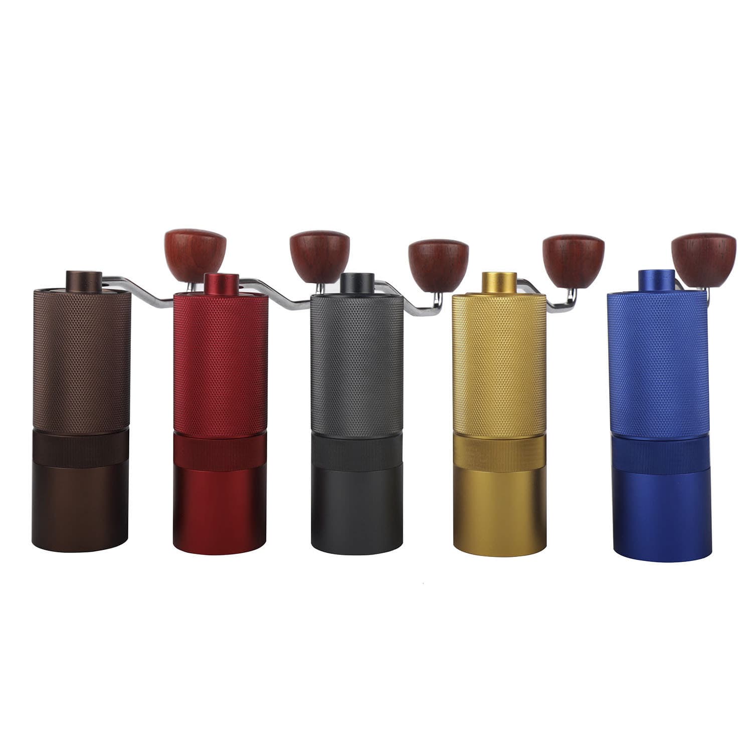 CNC Hand Coffee Grinder Manual Grinder Full Aluminum Housing 420 Stainless Steel Burr Core Conical Burr Set Cross-Border
