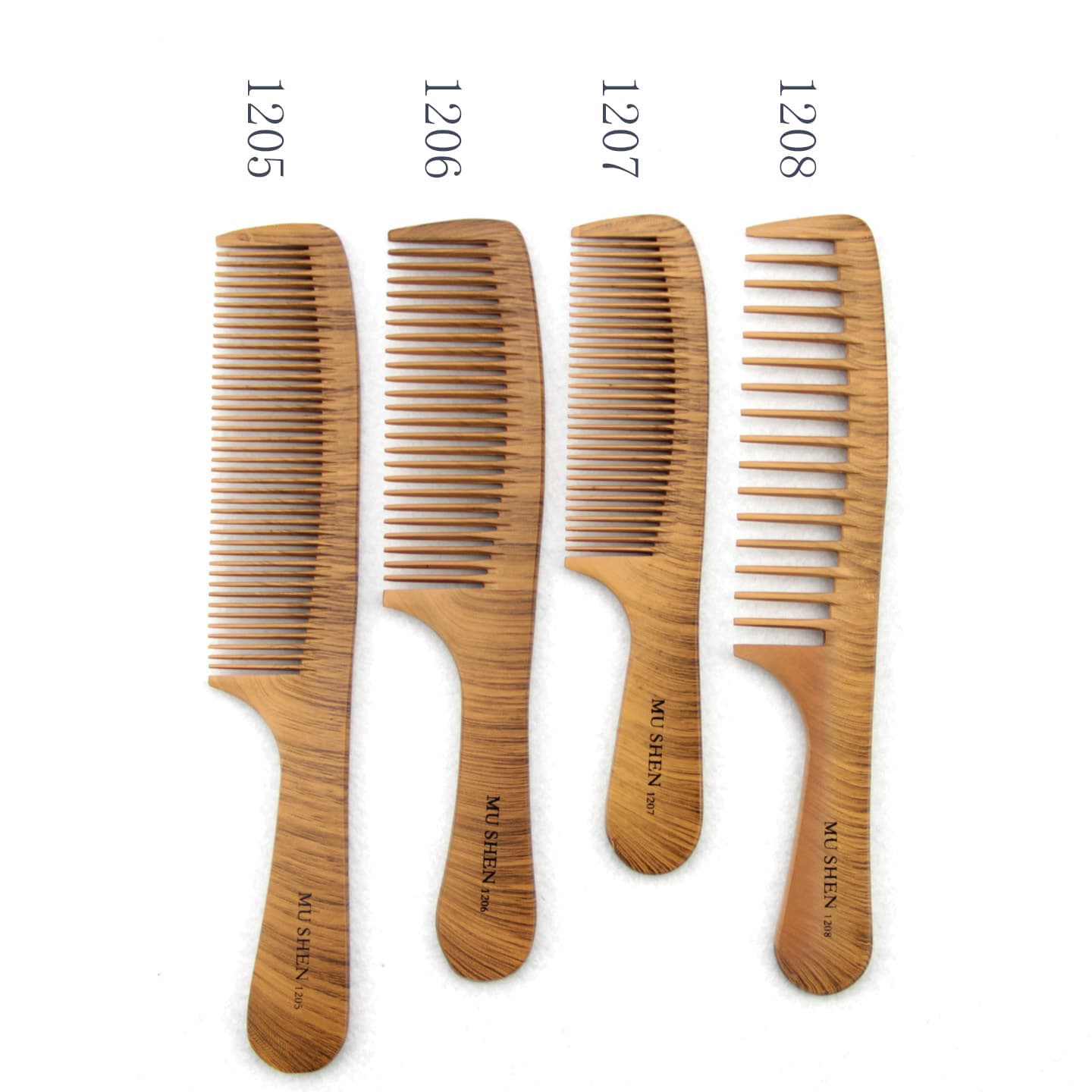 Factory Direct 5MM Thickened Anti-Static Pear Wood Comb Home Portable Wooden Comb for Long/Short Hair Curly/Straight Hair
