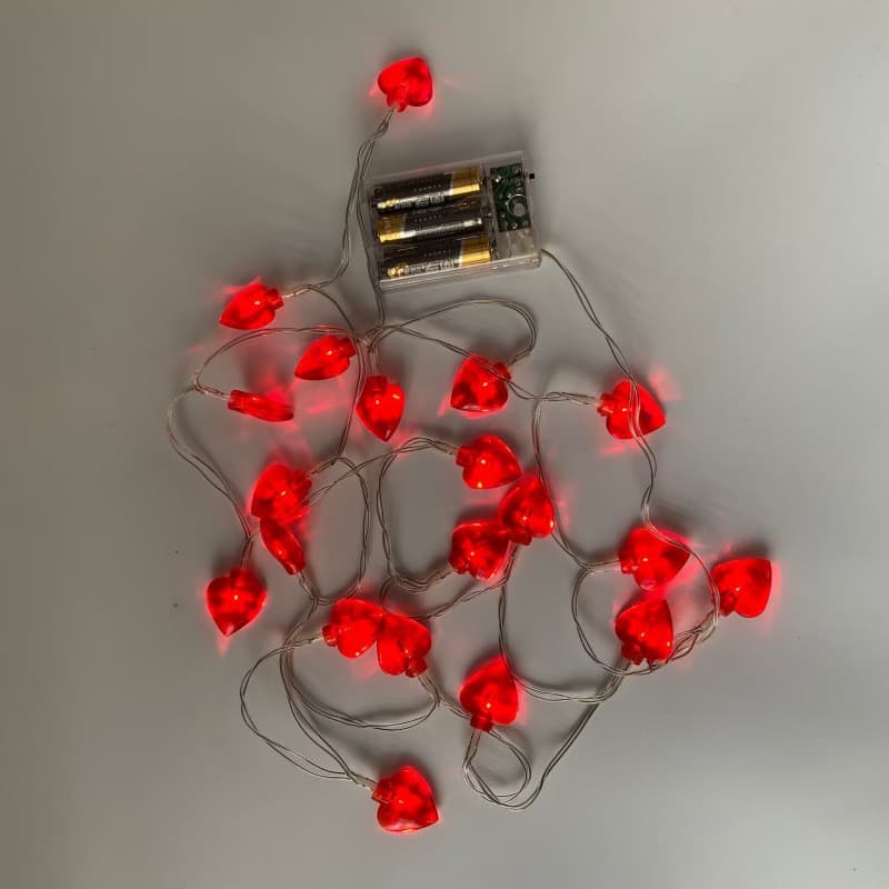 New Year Lantern USB Battery Box Love LED Light String Waterproof Lantern Light String Lantern New Year Atmosphere Light