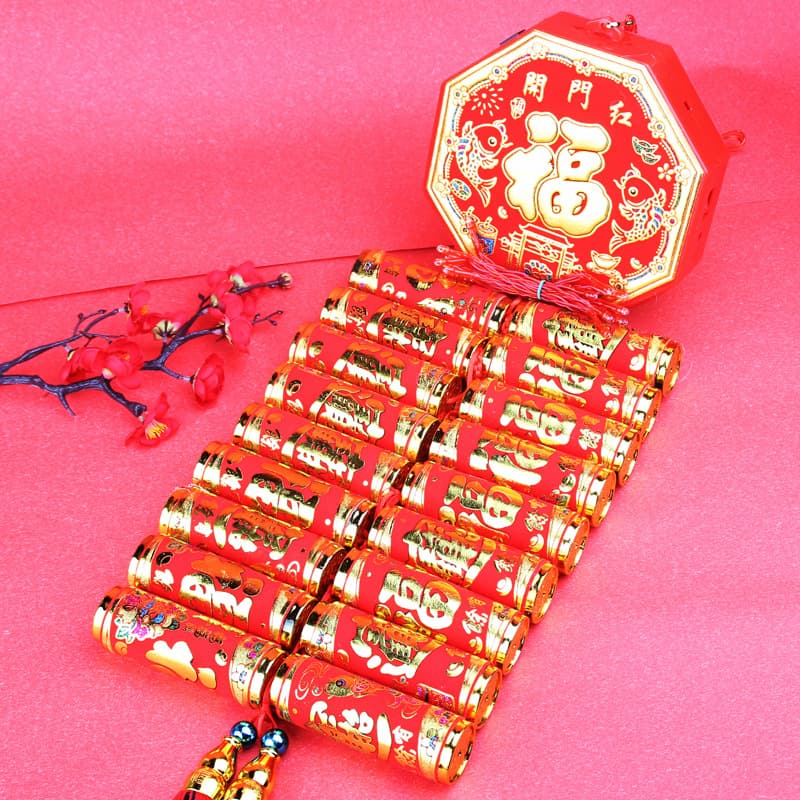 New Rechargeable/Plug-in Dual-Use Electronic Firecrackers, Traditional Festive Electronic Firecrackers for Spring Festival, Wedding and Household Use