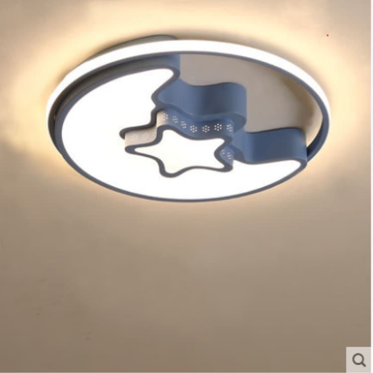Cute Princess Room Light Children's Room Light Simple Modern Bedroom Light Lovely Side-Lit Star Moon Ceiling Light