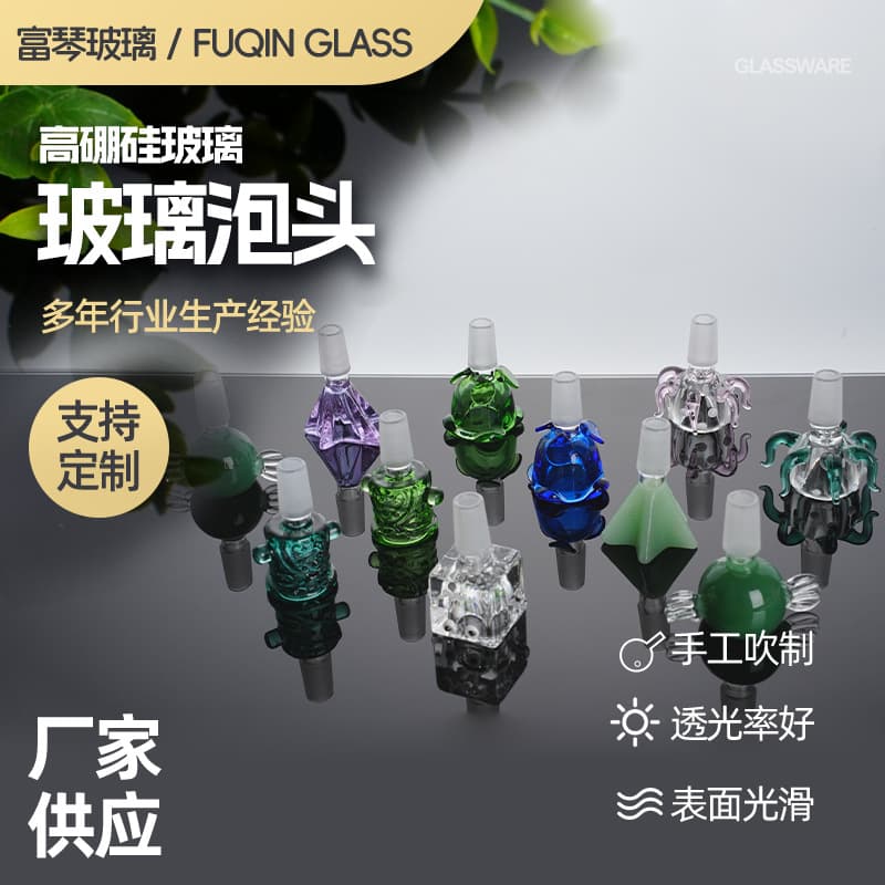 Mini square glass pipe with clown-shaped head, new style, portable, practical, and easy to clean.