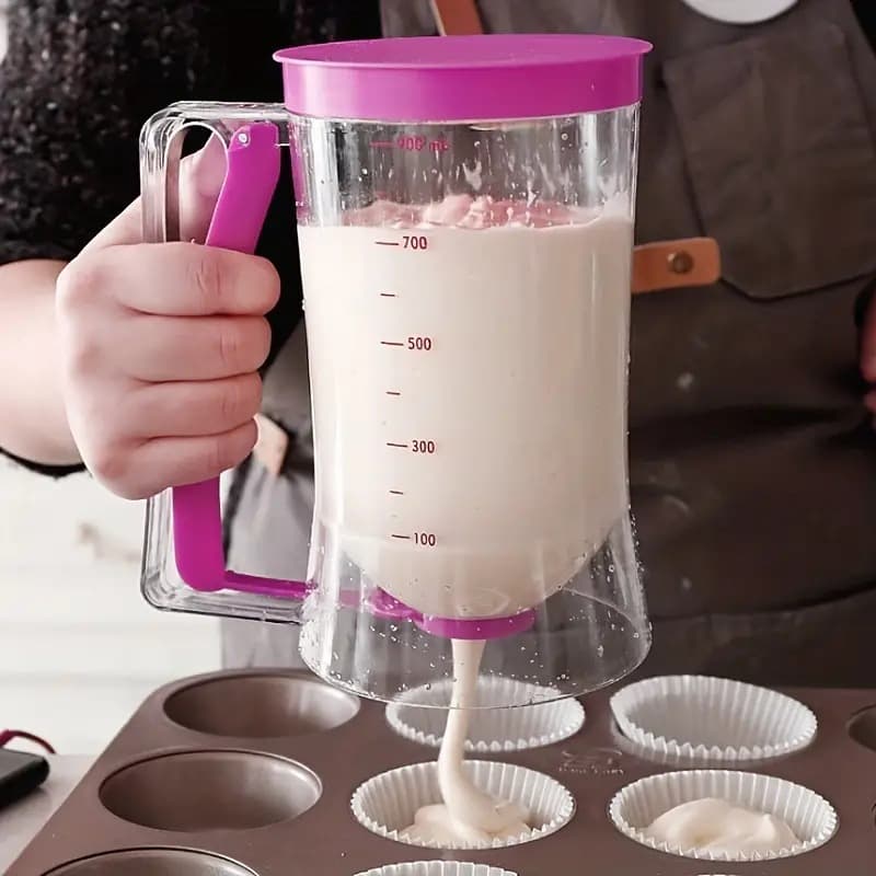Cross-border Handheld Batter Dispenser Liquid Dispenser Funnel Cake Mixer Takoyaki Funnel Batter Funnel Measuring Cup