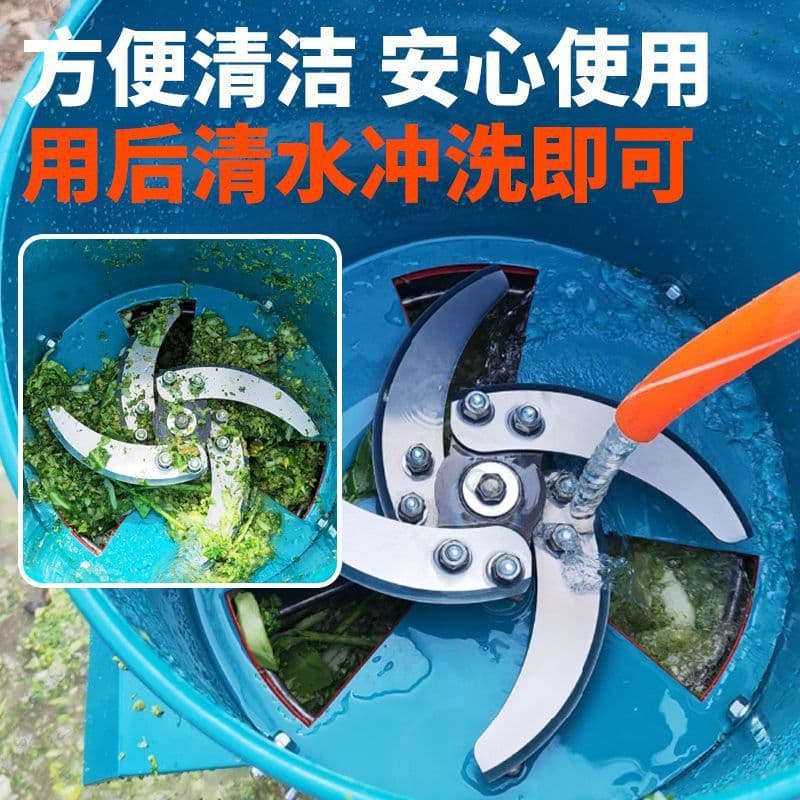 High-power livestock feed grinder, feed mixer, vegetable chopper, new model grass shredder, multi-functional blender, universal bucket