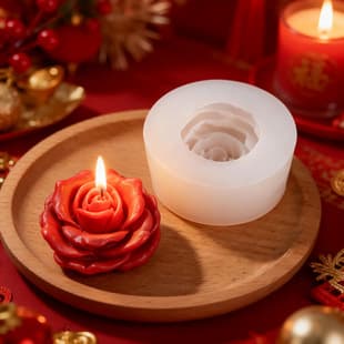 3D Rose Phalaenopsis Handmade Soap Plaster Gypsum Ornament Decoration Mold Silicone Mold Fondant Mousse Mold