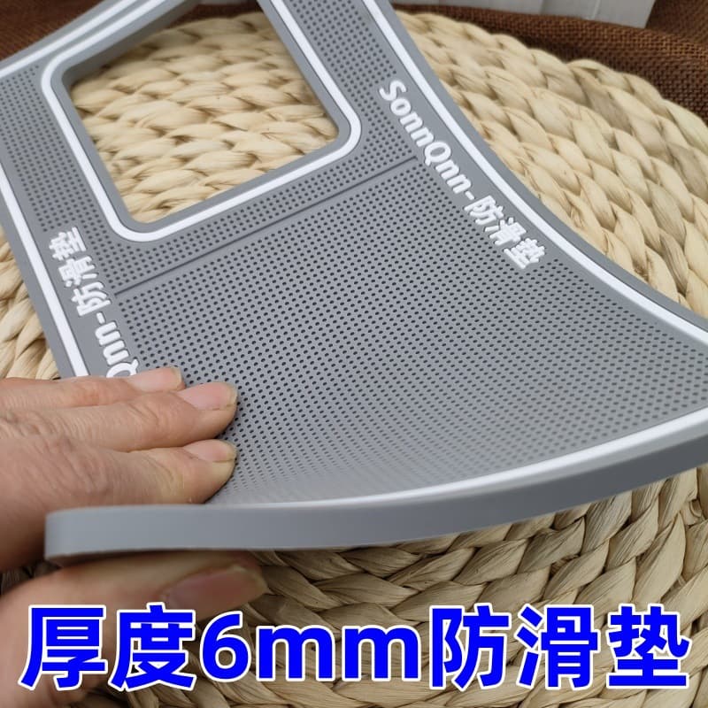 6mm Thick 13x22cm Phone Screen Protector Anti-Slip Mat, Hollow for Tempered Glass and Hydrogel Films, Anti-Slip Application Tool