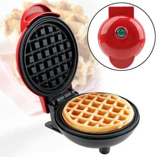 Portable Mini Waffle Maker, Heart-Shaped Breakfast Machine, Home Sandwich Maker