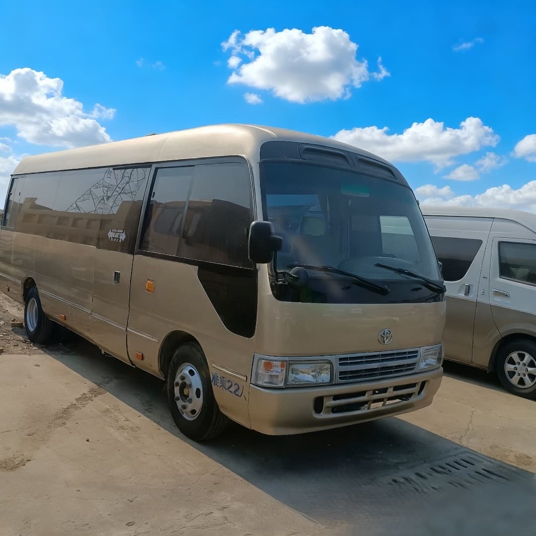 Used Toyota Coaster bus 23-seater coach cross-border China III passenger vehicle passenger car