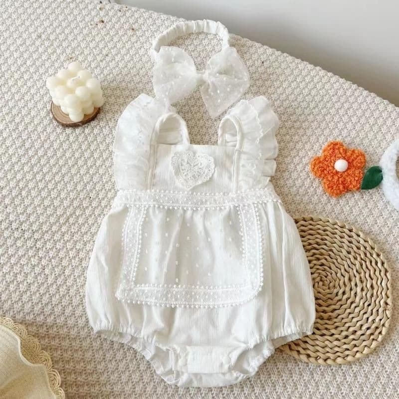 Baby thin clothes, summer clothes, baby one-piece princess one-piece slings, full-moon harem clothes, summer clothes
