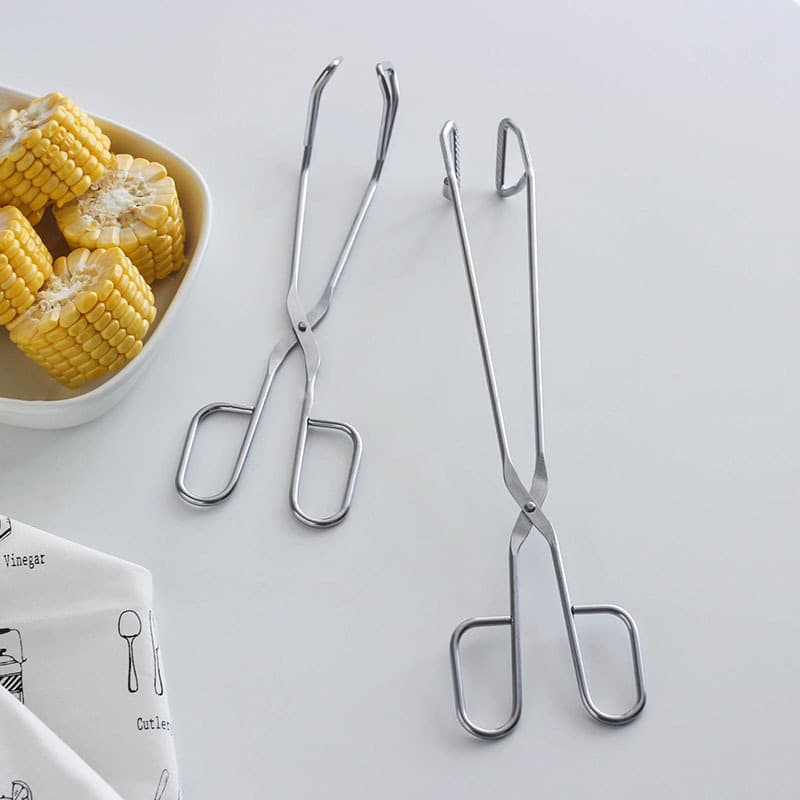 Stainless Steel Food Tongs, Linear Bread and Pastry Tongs, BBQ Tongs, Kitchen Food Tongs, Steak Tongs