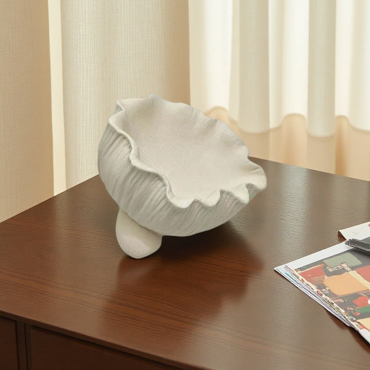 Modern Nordic Minimalist Fruit Bowl Ceramic Fruit Bowl Decorative Home Showroom Soft Decoration Ornament