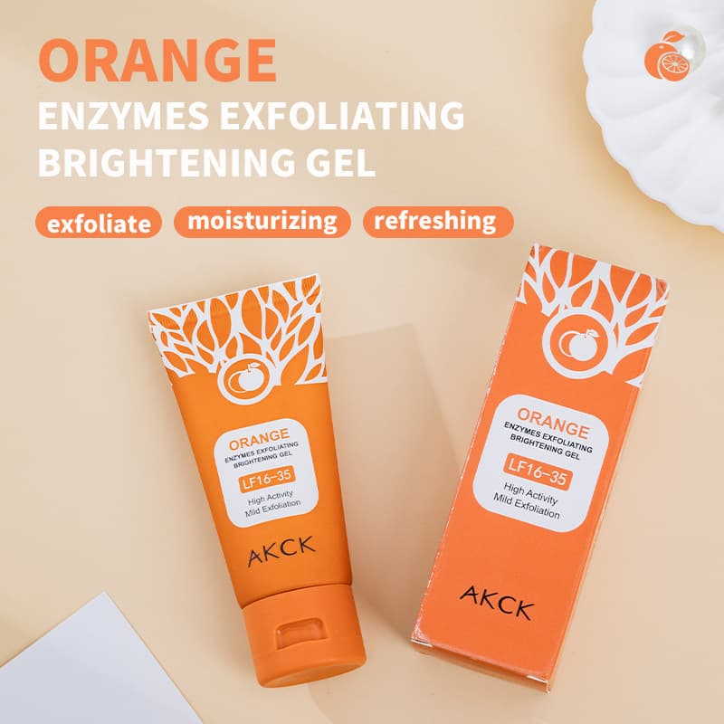 Cross-border Orange Enzyme Exfoliating Whitening Gel, Facial Deep Cleansing Moisturizing Gentle Gel, Peeling Ready Stock