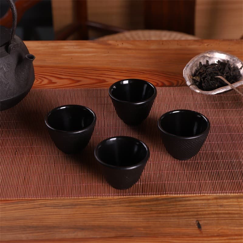 Cast Iron Teapot and Cups, Imitation Nambu Cast Iron Teapot Kung Fu Tea Set Gift Set, Perfect Gift for Tea Lovers