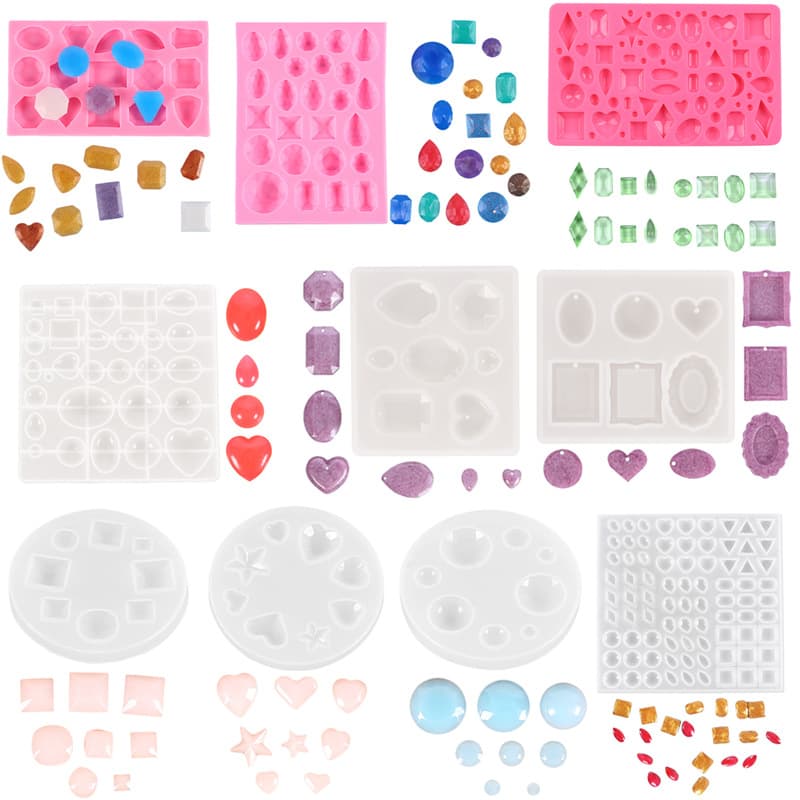 DIY Crystal Resin Handmade Gem Silicone Mold, Time Gem Patch Sticker Decoration, Resin Mold