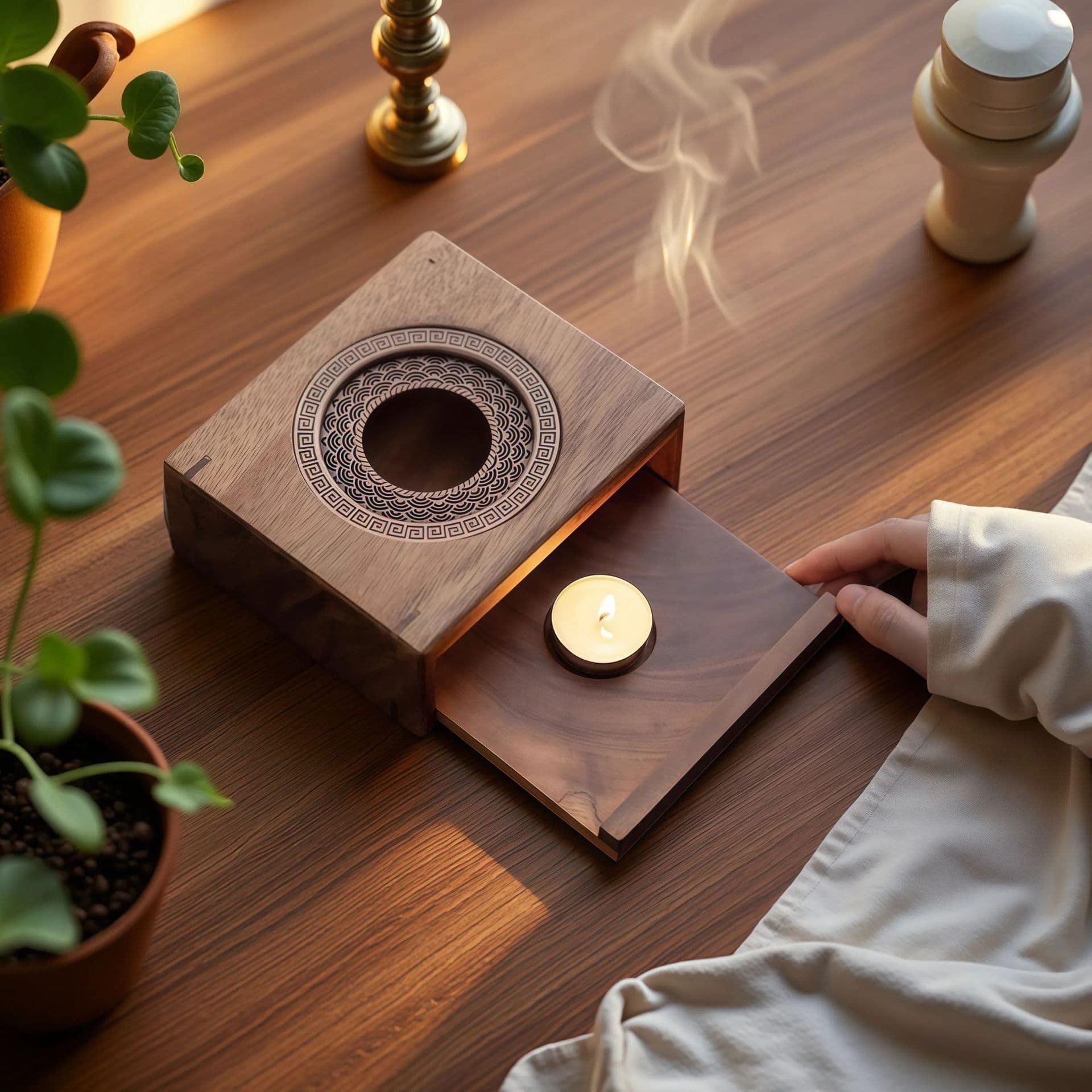 Candle tea stove, candlestick, tea warmer, tea warmer, tea base