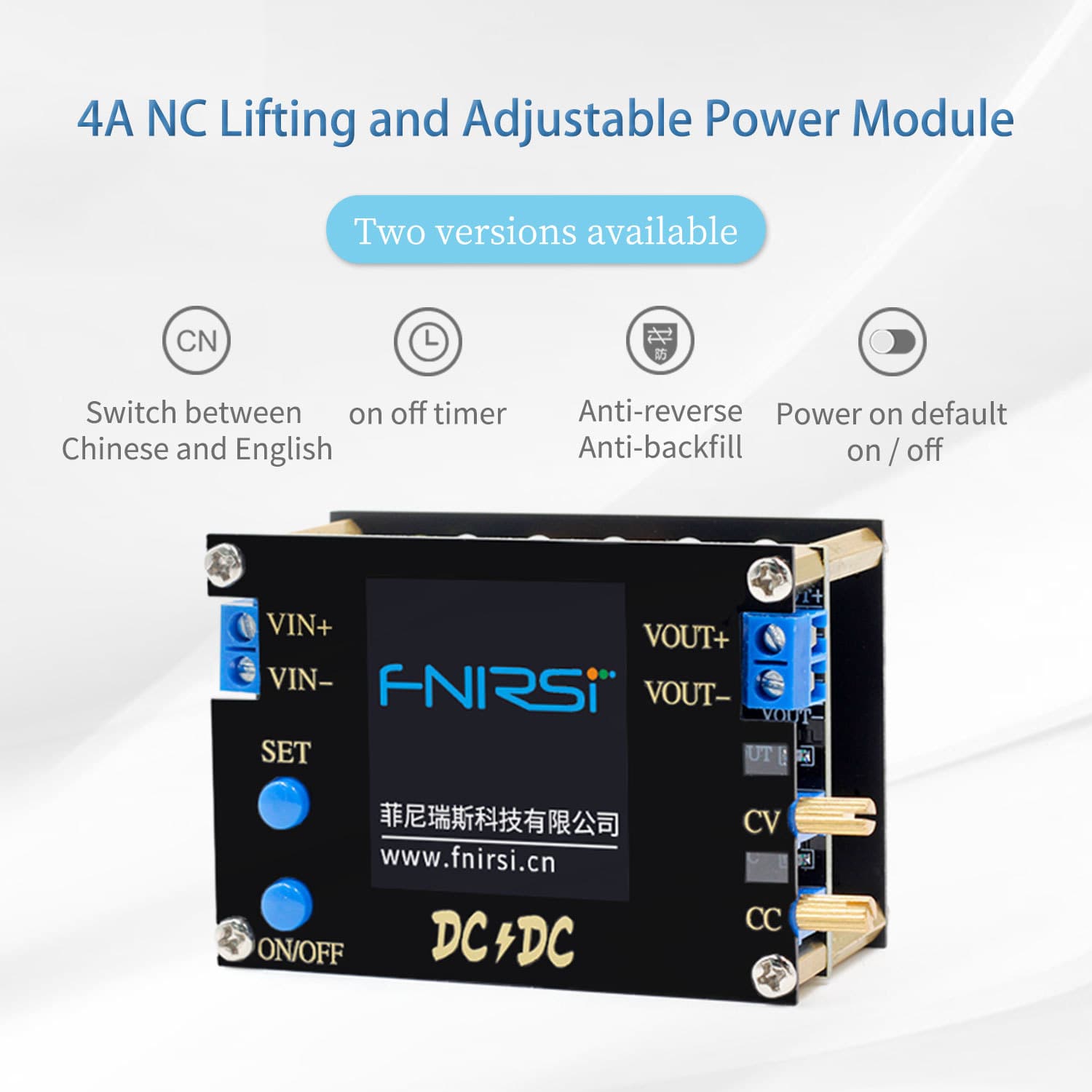 0.5-30V 4A 35W (4A 50W) DC-DC Adjustable Boost/Buck Converter CC CV Power Module