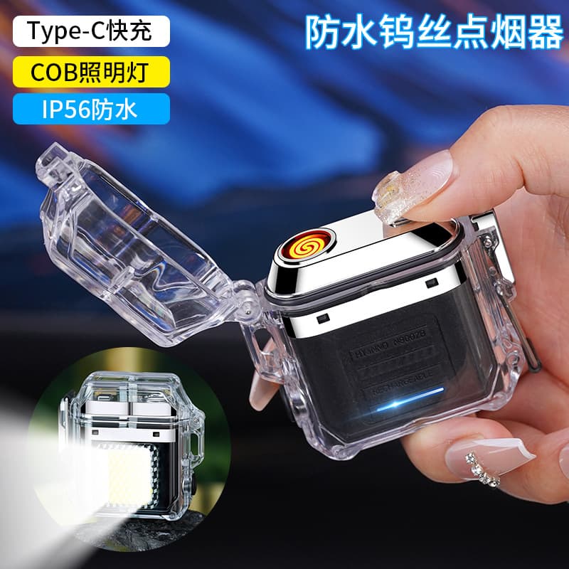 Wenzhou factory flashlights, lighters, rechargeable windproof lighters, COB lamps, waterproof lighters
