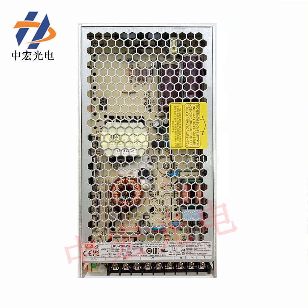200W Single Output Power Supply LRS-200 Series Industrial Installation LED Power Adapter 24V
