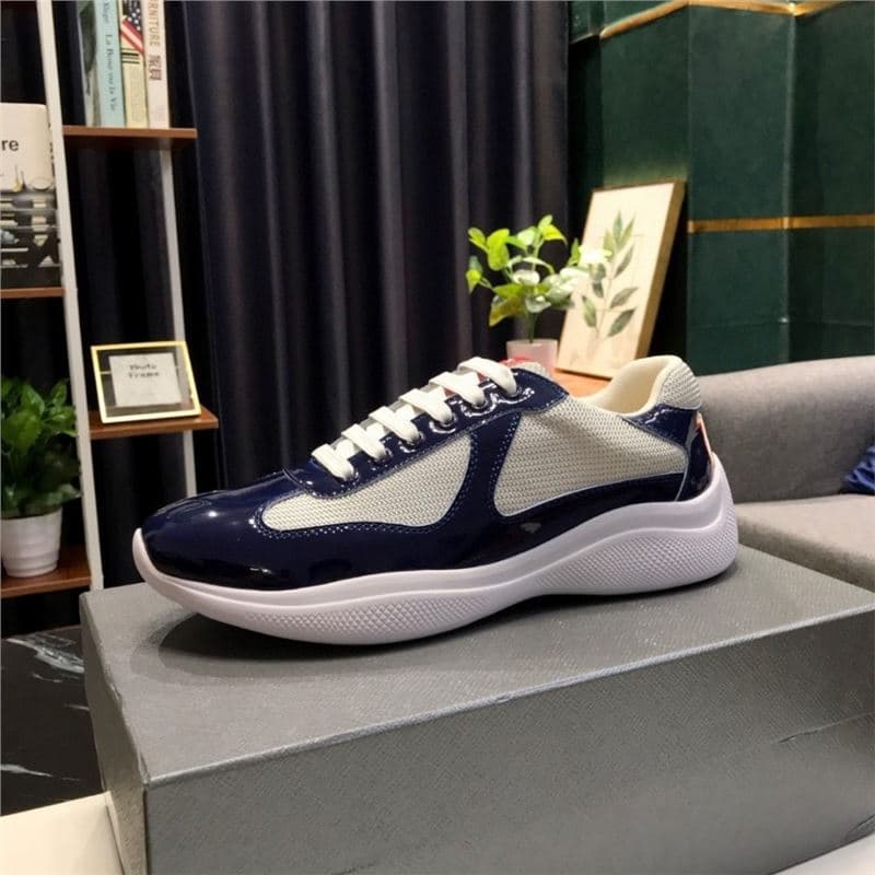 P-Style Summer In Stock Blue Genuine Leather Flat Casual Natural Leather Low-Top Trendy Shoes Round-Toe Versatile Export Shoes