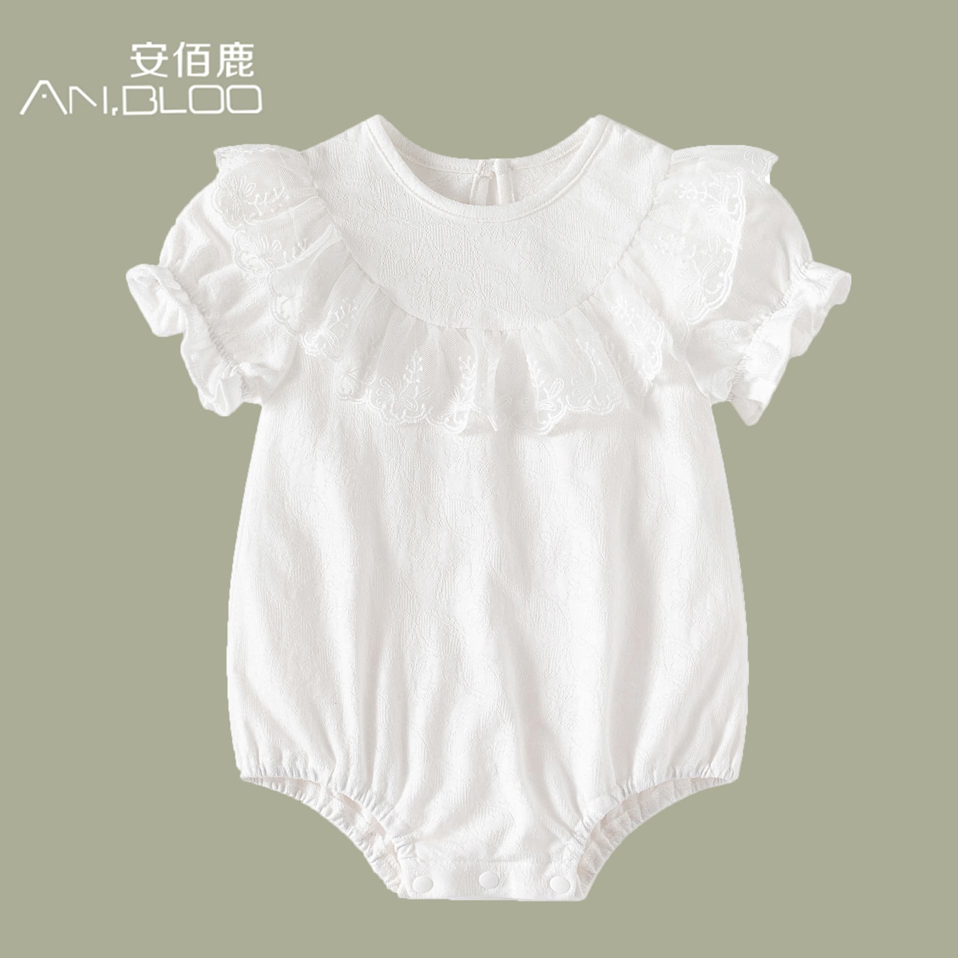 Summer Thin A-Type Baby Clothes Cute Lace Full Moon Hundred Days Princess Ha Yi Newborn Clothes One-piece