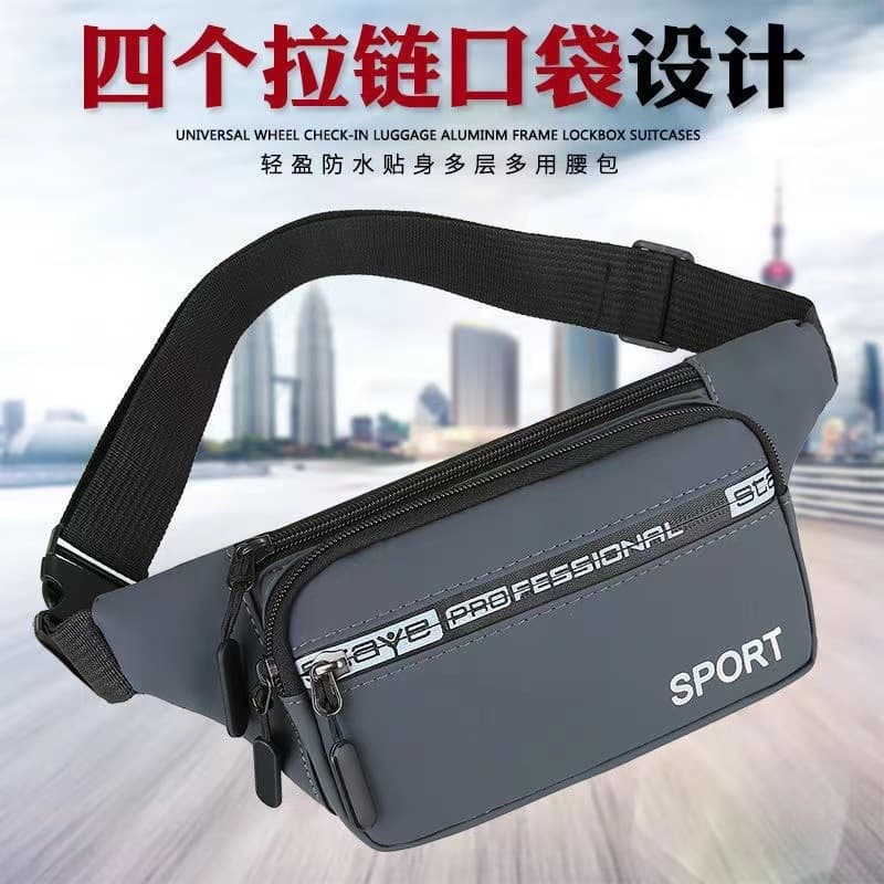 Waist bag, unisex, multi-functional, large capacity, water-repellent, cashier bag, durable, suitable for construction sites, sports, mobile phone, wallet.