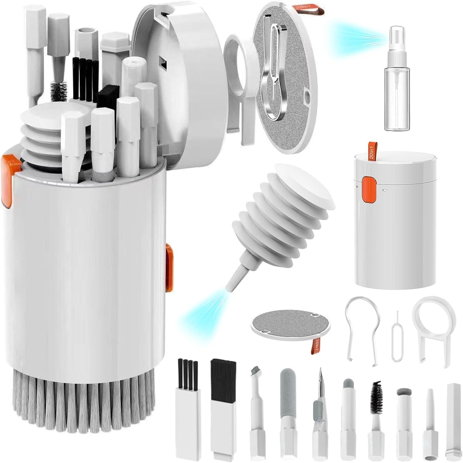 Cross-border New Q20 Multifunctional Phone Camera Screen Computer Keyboard Cleaning Tool Bluetooth Headphone Cleaning Pen
