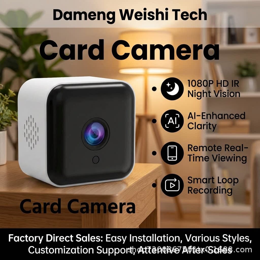 New Window Card Camera HD Smart Camera Wireless WiFi Monitoring Night Vision Smart Remote Camera
