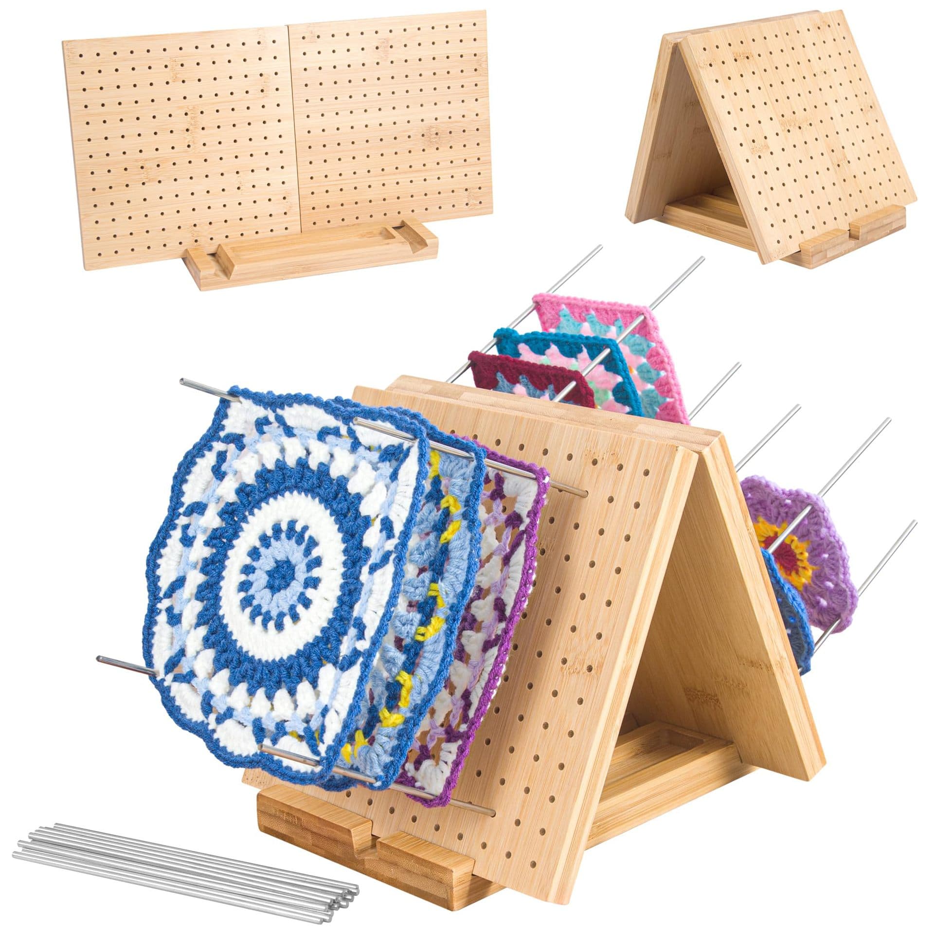 Crochet Board, Hole Board, Knitting Shaping Board, Yarn Shaping Board, Solid Wood Handmade Knitting Tool, Crochet Board