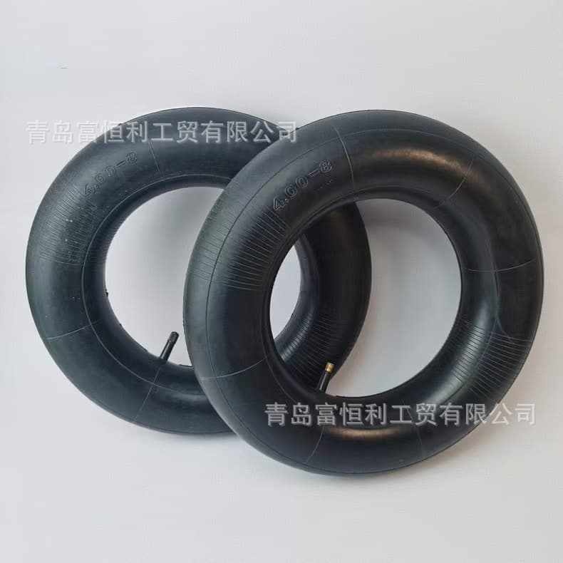 400-8 inner tube for micro-tillers and handcarts (curved nozzle); 480/400-8 inner tube for utility vehicles (straight nozzle).