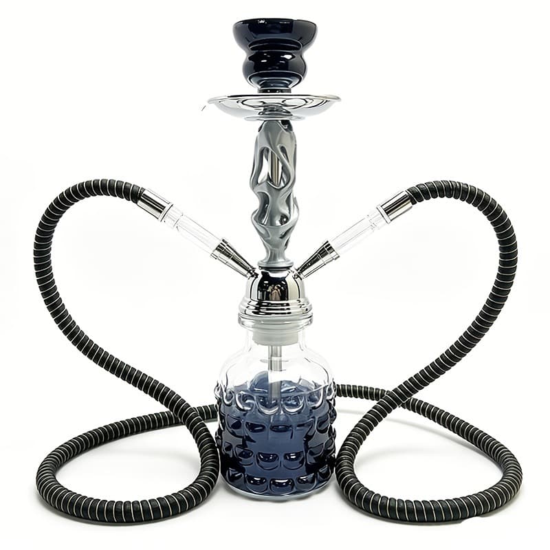 Arabic Hookah Glass Double Tube Set Cross-border Bar KTV Home Shisha Smoking Accessories Full Set Hookah