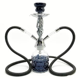 Arabic Hookah Glass Double Pipe Set Cross-border Bar KTV Home Use Shisha Smoking Set Complete Hookah