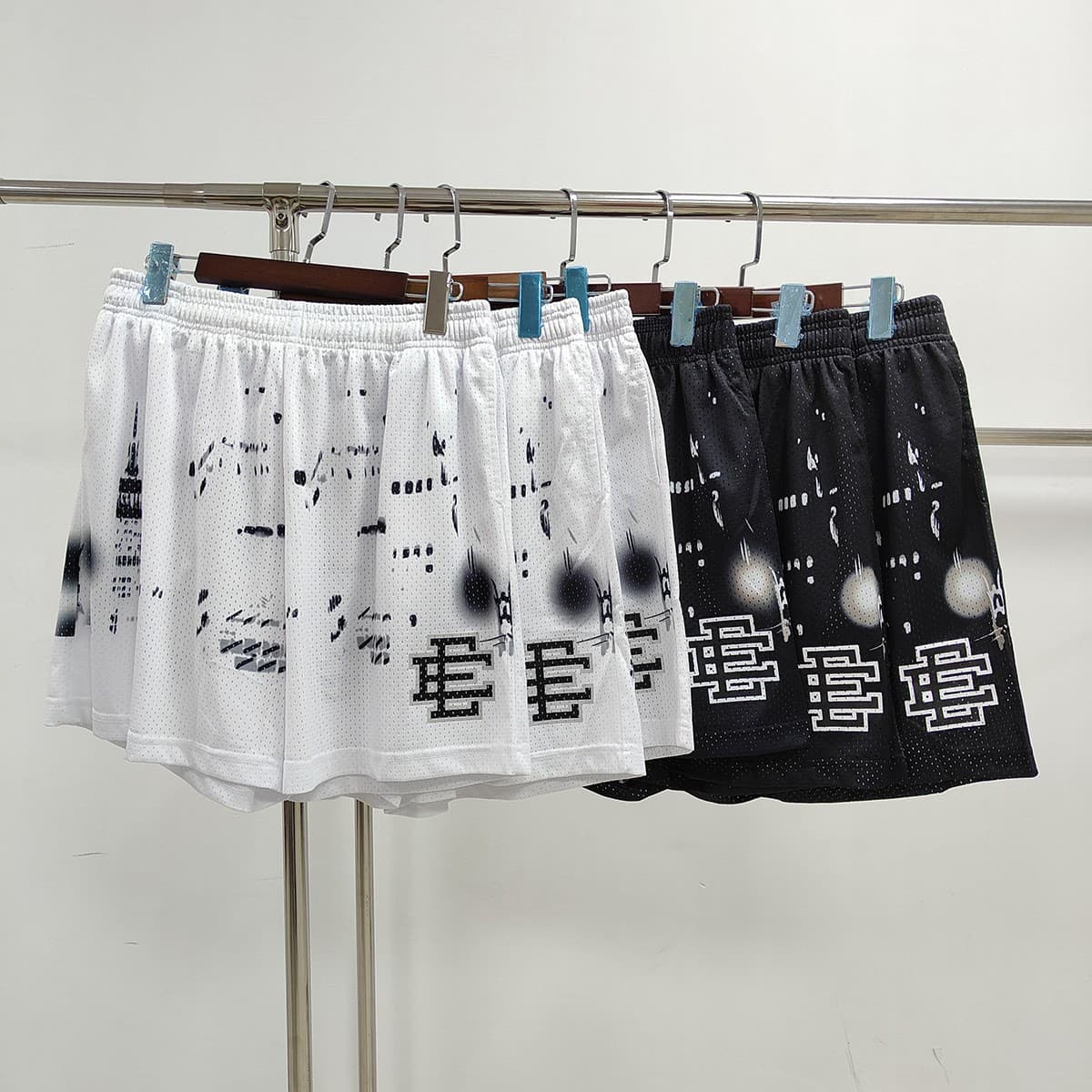Amazon New Casual Pants Street Brand Loose Basketball Fitness Sports Quick-Dry EE Shorts Men Cross-Border Stock Wholesale