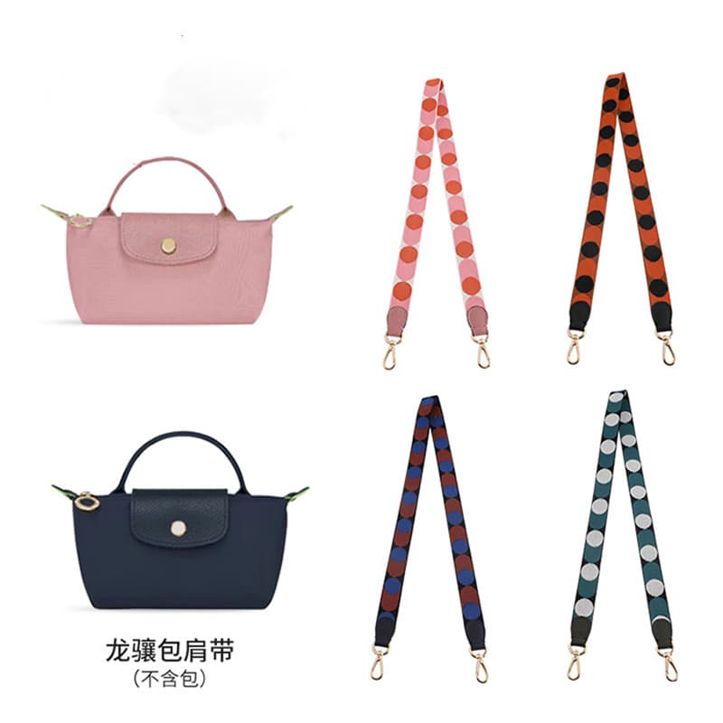 Factory wholesale Longchamp shoulder strap for Longchamp mini dumpling bag modification canvas backpack strap