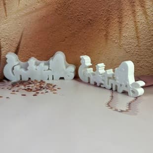 S2235 Christmas Ornament Decorative Cement Plaster Mold DIY Silicone Mold
