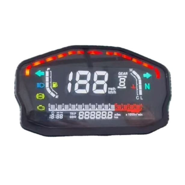 Motorcycle Modified Instrument Cluster Ducati LCD Digital Display Universal Compatible Dashboard