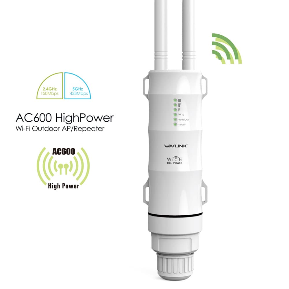AC600 Outdoor Wifi Repeater AP Dual-Band Outdoor High-Power Wireless Router Repeater