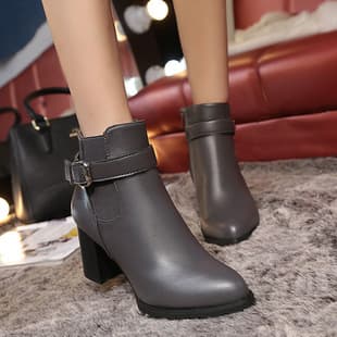 big size women martin shoes winter leather ankle boots 41 42