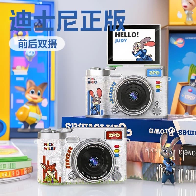 New Disney CCD Instant Camera HD Digital Camera / Portable Retro Cartoon High-Quality Selfie
