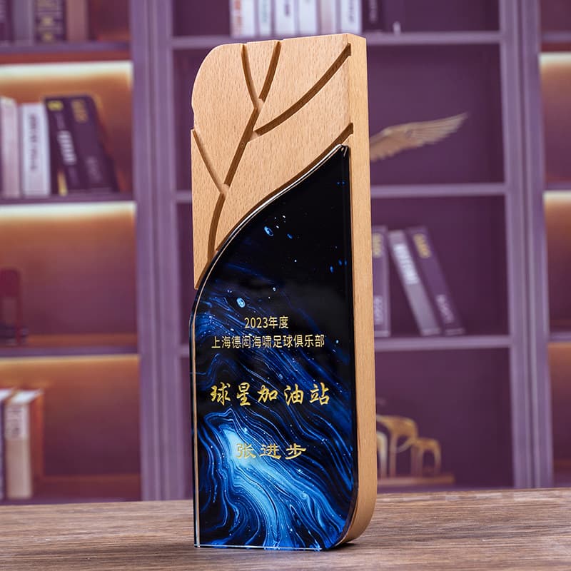 Custom Trophy for Company Annual Meeting, School Competition Award Ceremony Souvenir Gift Crystal Medal for Outstanding Employee Customization