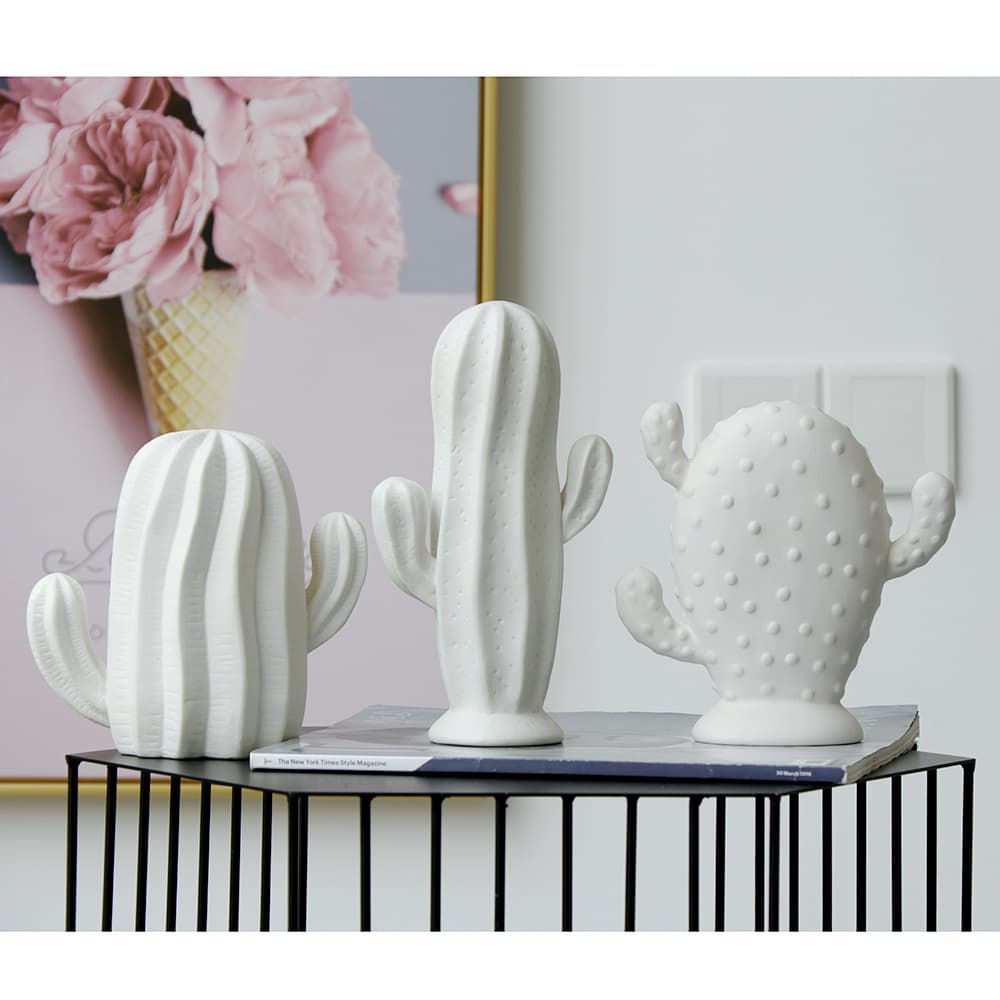 Ceramic Cactus Ornament Plant Cactus Ball Home Decoration Living Room Decor