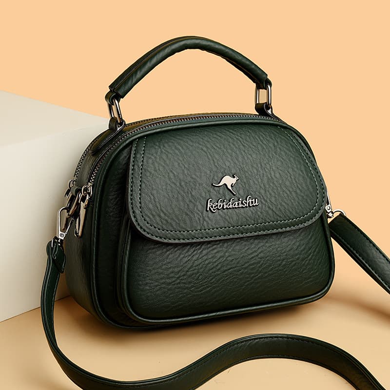 Cross-border Soft Leather Premium Women's Bag 2024 New Trendy Versatile Ladies Handbag Mom Bag Fashion Shoulder Crossbody Bag