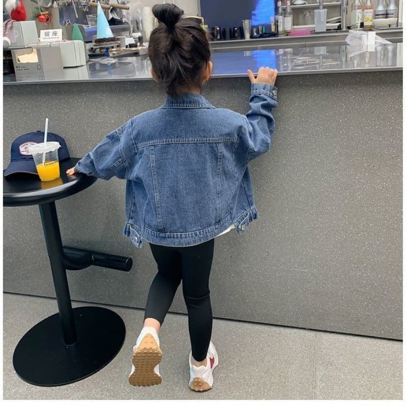 Girls Denim Jacket Autumn 2025 Loose Stylish Children Spring Fall Korean Version Baby Fashion Top