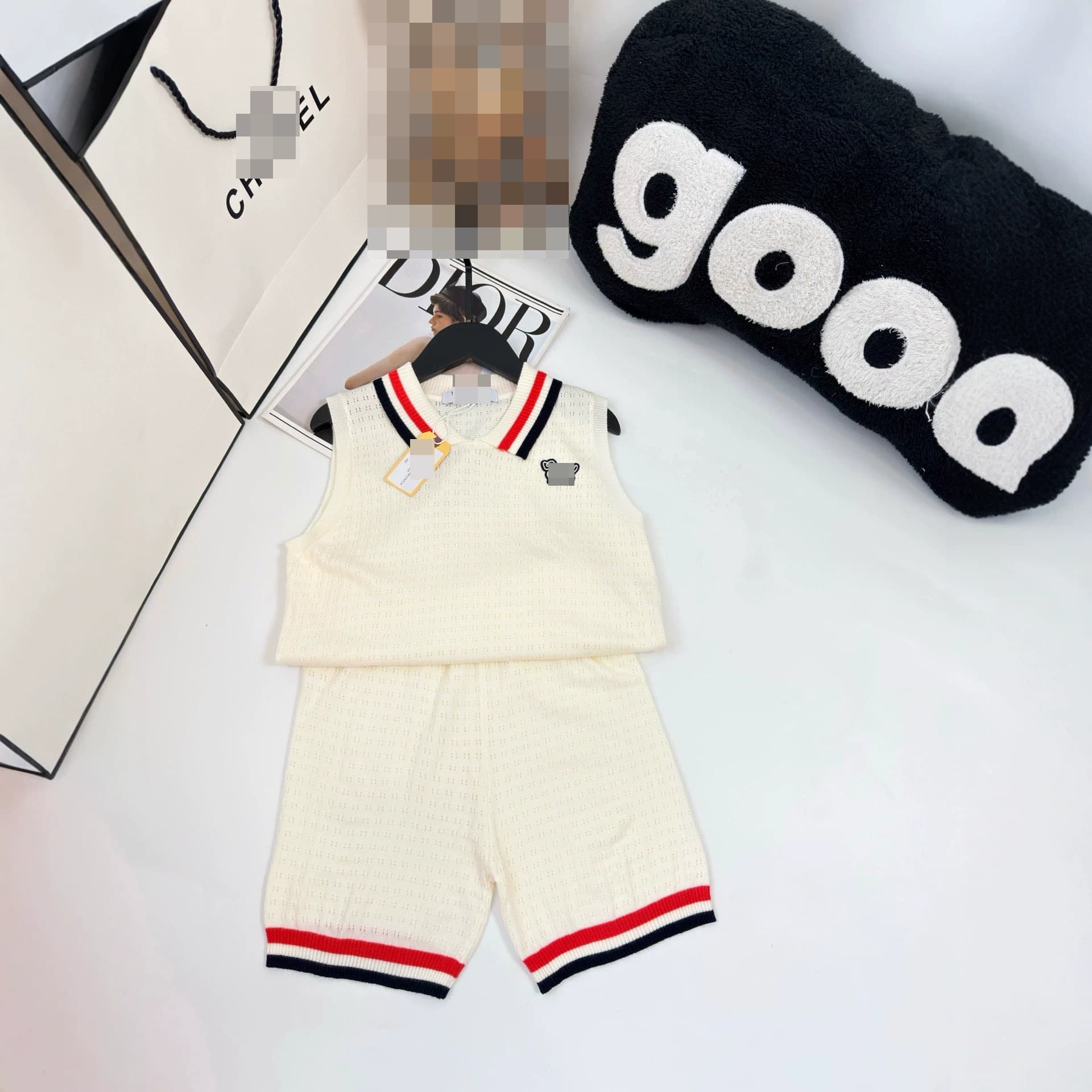 2026 New Summer Boys' Short-Sleeve Set, Cartoon Two-Piece, Sleeveless Collared Casual Shorts Outfit, Trendy