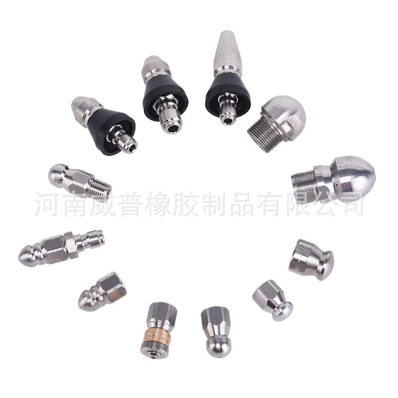 High Pressure Cleaning Machine Accessories Nozzle Water Rat for Municipal Drainage Cleaning Stainless Steel VIPOO
